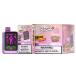 VapSolo Galaxy disposable vape with 30,000 puffs, featuring a delightful Strawberry Banana flavor, and an e-liquid and power screen display.