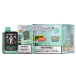 VapSolo Galaxy disposable vape with 30,000 puffs, offering a refreshing Triple Melon flavor, equipped with an e-liquid and power screen display.