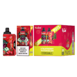 VapSolo Viking disposable vape with 1200 puffs featuring a delicious strawberry and watermelon flavor combination, designed with a vibrant red packaging.