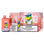 VapSolo Honor disposable vape with 2000 puffs, featuring Cherry Cola Ice flavor and a fun gator design, perfect for a long-lasting vape experience.